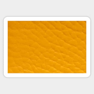 Yellow artificial or synthetic leather background with neat texture and copy space Sticker